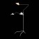 The floor lamp ST LUCE. SL305.505.03. SPRUZZO. 3x60 watts, E27, 155x155x205 cm, white color