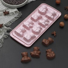 Form for ice and chocolate 