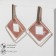 Earrings Assorted "Illusion", powder color in gold