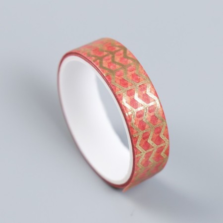 Adhesive tape paper "Flower city" set 12 pcs width 1.5 cm winding 2 m-3