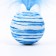 A toy for cats "whirlpool" 4.2 cm, blue