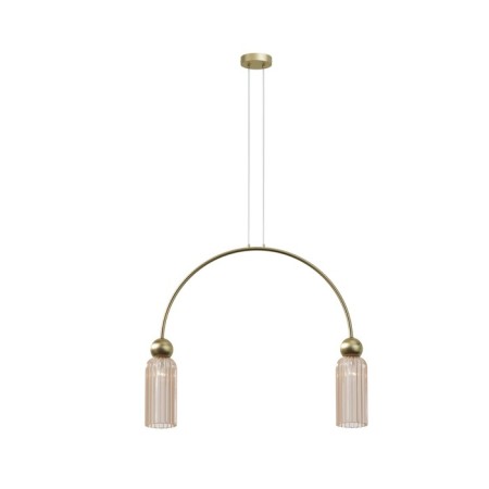 Suspension lamp Maytoni Mod302PL-02CG, E14, 2x40 W, 700x100x3625 mm, gold