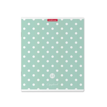Notebook of 48 sheets in a cage, Erichkrause "Dots", cover coated cardboard, selective UV-lak, an offset block 100% white, mix-4