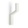 Furniture hook Cappio tranquility, one -rod, white color