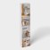 Holder for bathrooms and kitchen accessories, 29.5 × 3 × 5.5 cm, the color is gray-white