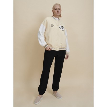 Female jacket, size l, cream color-1