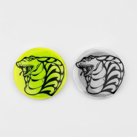 Reflective icon "Cobra head", d = 5.8 cm, color mix-6