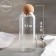 Glass Bank for bulk products with a cork cover "Eco", 1.2 l, 9.5 × 24 cm
