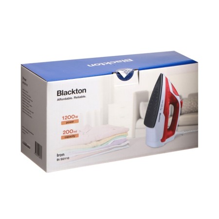 Iron Blackton BT SI2110, 1200 W, anti-stick sole, 18g/min, 200 ml, white-red-8