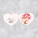 Dual-Double Postcard “only for you”, February 14, 7 x 6cm