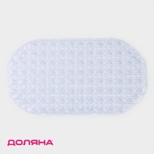 The rug is anti -slip into the bathtub on the suction cups of the Kollya, 39 × 71.5 cm, transparent