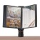 Demosystem desktop on 10 gray panels A4, Brauberg, with a clamp