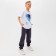 Children's Minaku Colors T -shirt, white/blue color, height 116