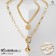 Piece "chain" ball, medallion, color gold, l = 58 cm