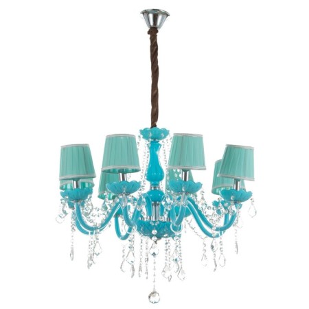 Chandelier "Maria" 8he14 25W azure 72x72x60-90 cm Bayerlux