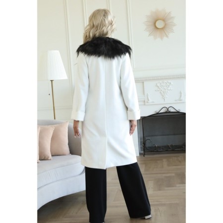 Female coat, size 42, white color-14