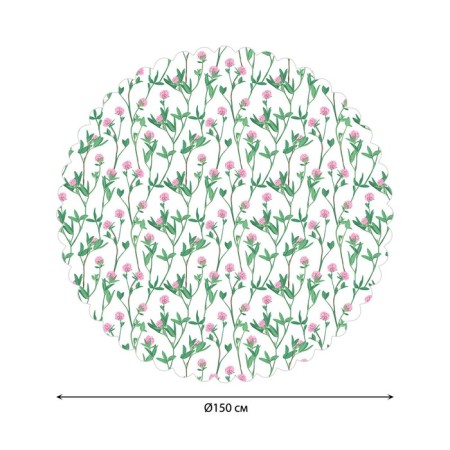 Tablecloth on the table "Field flowers", round, Saten, d = 150 cm-1