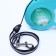 Roulette "Piggon" with a rubberized handle, 5 m, up to 25 kg, cable, turquoise-green