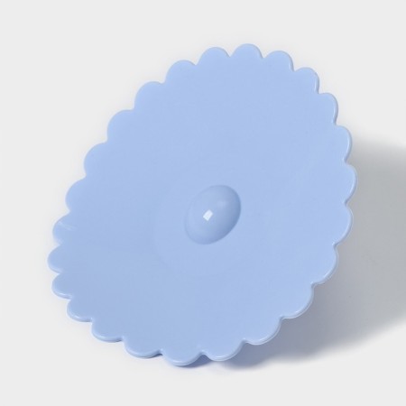 Silicon-shaped lid “Strawberry”, d = 11 cm, blue color-3