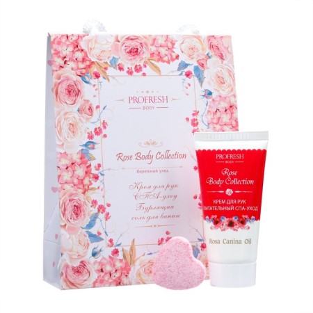 Gift set Profresh: hand cream spa, 50 ml + boiling salt for bath, 20 g