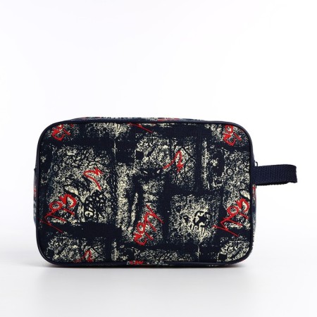 Cosmetic bag with lightning, dark blue color-1