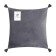Decorative pillowcase with brushes Ethel Color gray, 45x45 cm, polyester, velor