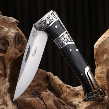Folding "Blut" steel - 420, handle - wood, 20 cm-3