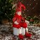 New Year's Jester "In an elegant suit" Music moves his head, 46 cm, red