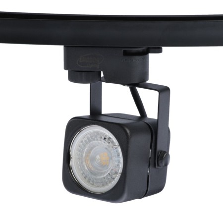 Luazon Lighting track lamp under the GU10 lamp, square, black body