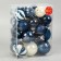 Set of jewelry plastic 36 pcs "Festive mood" Blue, mix