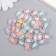 Plastic beads "Cylinder with colored middle" Gloss Mix 20 g 1.2x0.7x0.7 cm