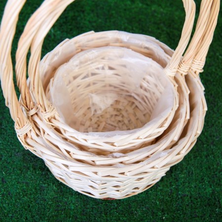 Set of baskets "Whole Wick", 3 pcs, (28 × 14/45 - 24 × 13/41 -19 × 11/37) cm, IVA natural-7