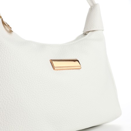 Female bag 25*7*13.5 departure with a zipper, white-5