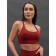 TOP sports female, size XS, burgundy color