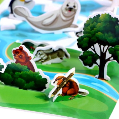 3D designer "Where animals live", 30 details-3
