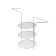 3-long grate with handles for a tandoor, tier diameter 20 cm, height 33 cm
