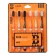 A set of 6 toothbrushes, 10,000 bristles, orange, soft stiffness