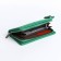 Women's wallet with lightning, green color