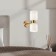 Bra Freya Fr5203WL-02BS Savia, 215x120x300 mm, E27, 2x60W, brass color