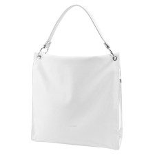 Female bag, artificial leather, white 39x10x41 cm
