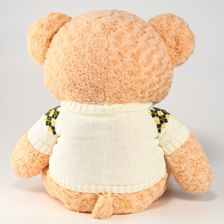 Soft toy "Bear", in a jacket, 80 cm, beige color-2