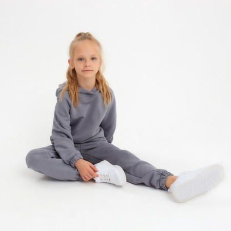 Kids (hoodies, trousers) minku color gray, height 122-4