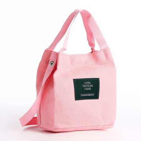 Youth bag on the button, pink color-1