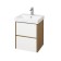 Tumba under the Aquaton sink "Scandil 45", white color, rustic oak