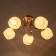 Rafael chandelier 5x60W E27 gold 61x61x22.5cm
