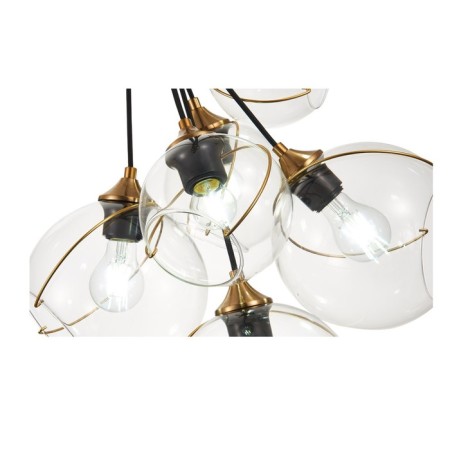 Suspended EVOLUCE lamp. Sle103103-06. Satturo. 6x60 watts, E27, 35x35 cm, golden color-11