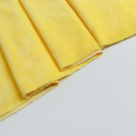Knitted -based velor flap, yellow, 100 × 185 cm-1