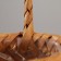 Wicker basket, 18 x 13 x 8/20.5 cm, sequoia