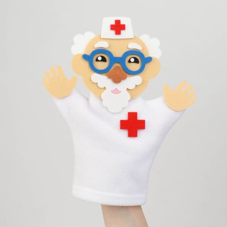Finger Theater doll on the hand "Doctor Aibolit"-3