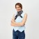 Women's scarf minaku size 90*90 cm, color gray color